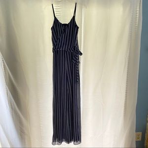 Michael Kors navy and white pinstripe romper